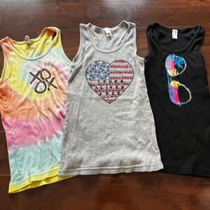 ⭐️EUC - Lot of 3 - American Apparel Tank-Tops - Girls size 10